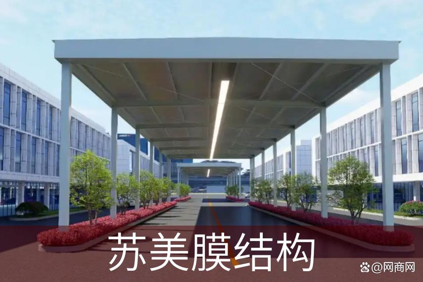 东莞电动推拉棚助力工业厂家提升空间效率 苏美膜结构引领空间膜结构新方案